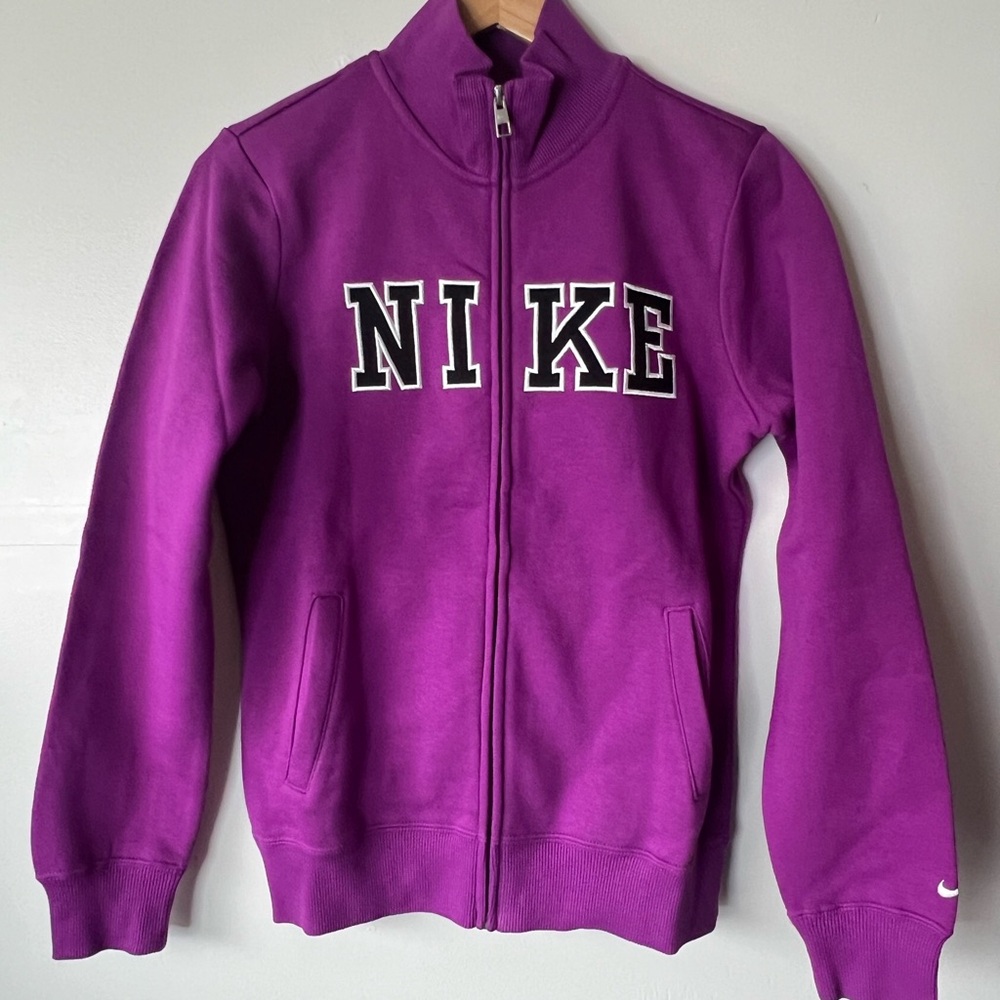 Nike Purple Full Zip Up Sweatshirt Jacket, M